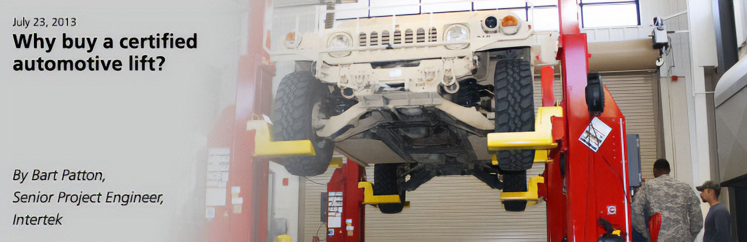 Why buy a certified automotive lift?