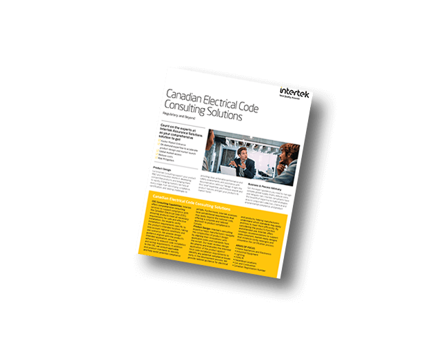 Canadian Electrical Code Consulting Solutions fact sheet