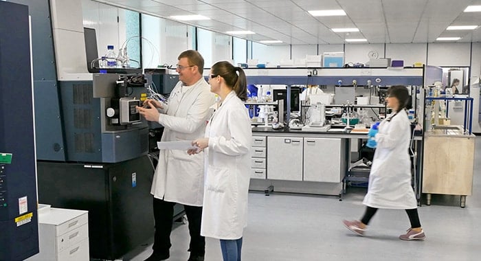 Laboratory scene